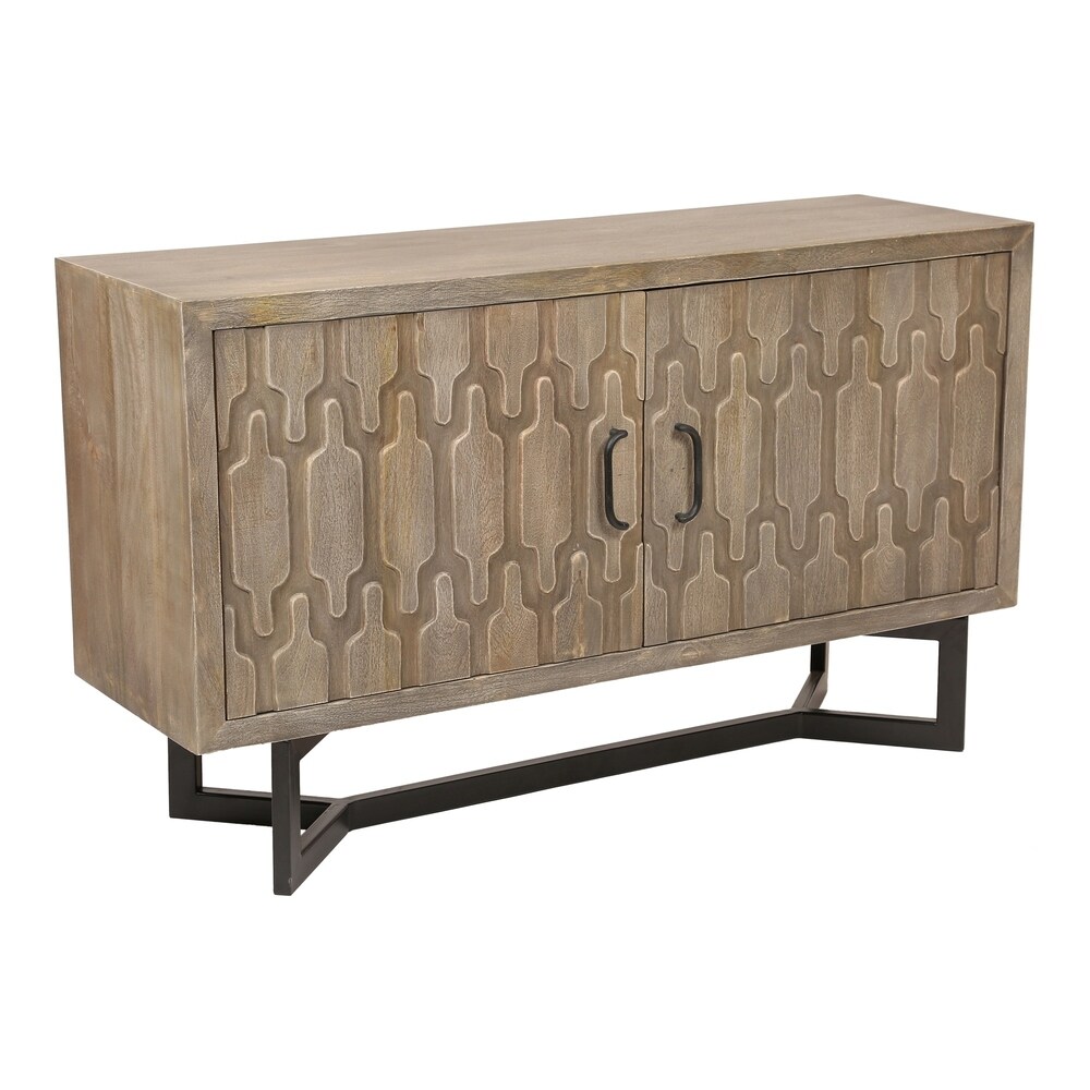 Aurelle Home Versilla Grey Modern Wood Sideboard