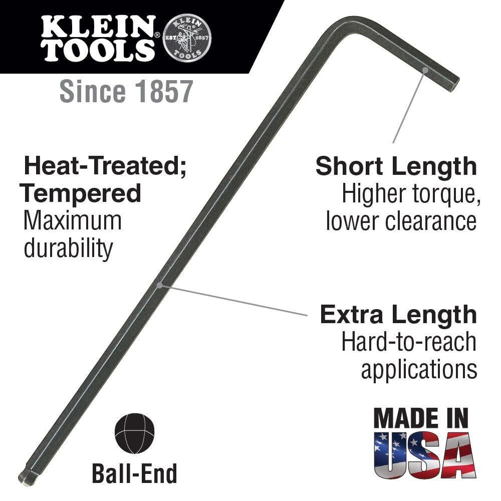 Klein Tools L-Style Ball-End Hex Key 3/32