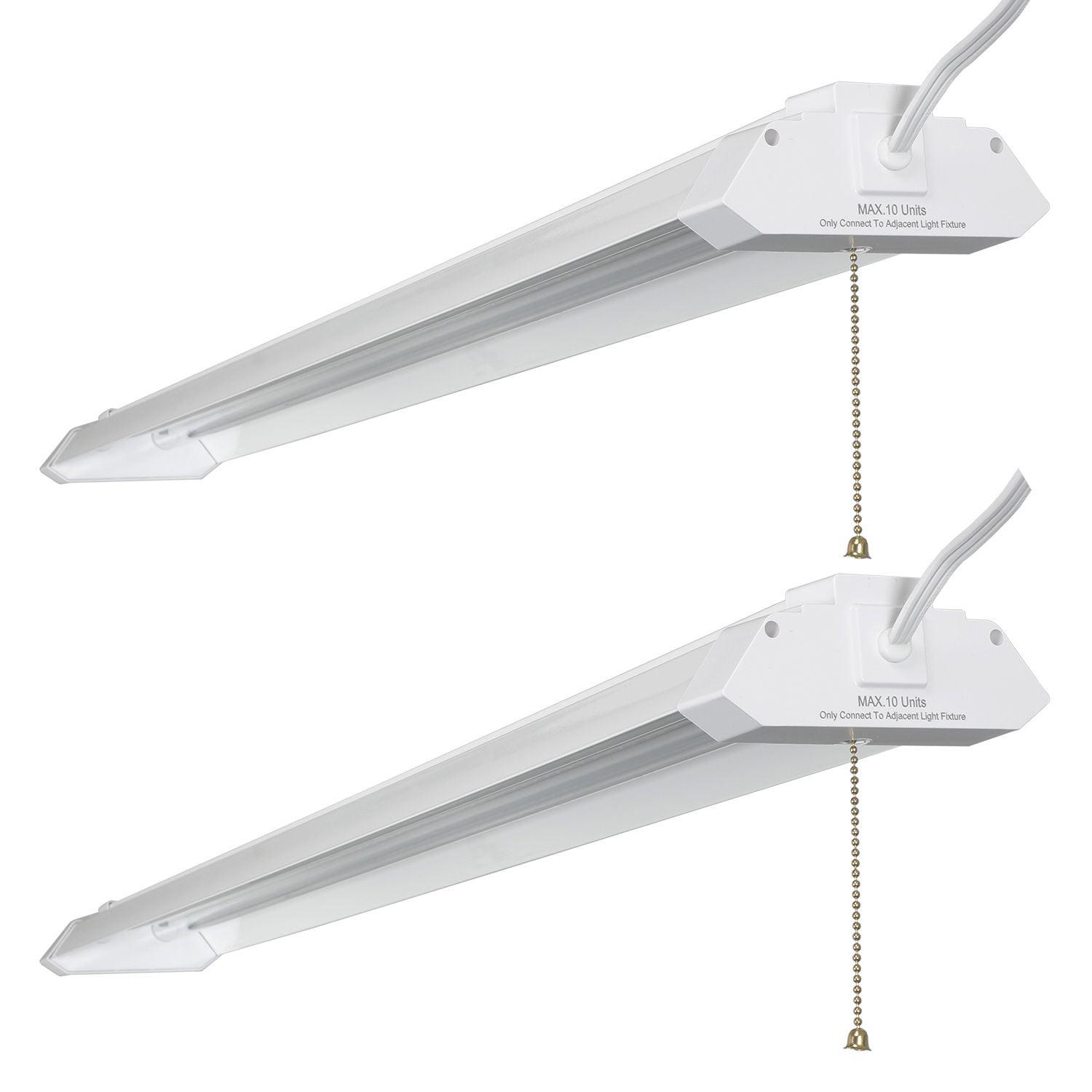 Honeywell 5000 Lumen Aluminum LED 4-ft. Shop Light (2-Pack)