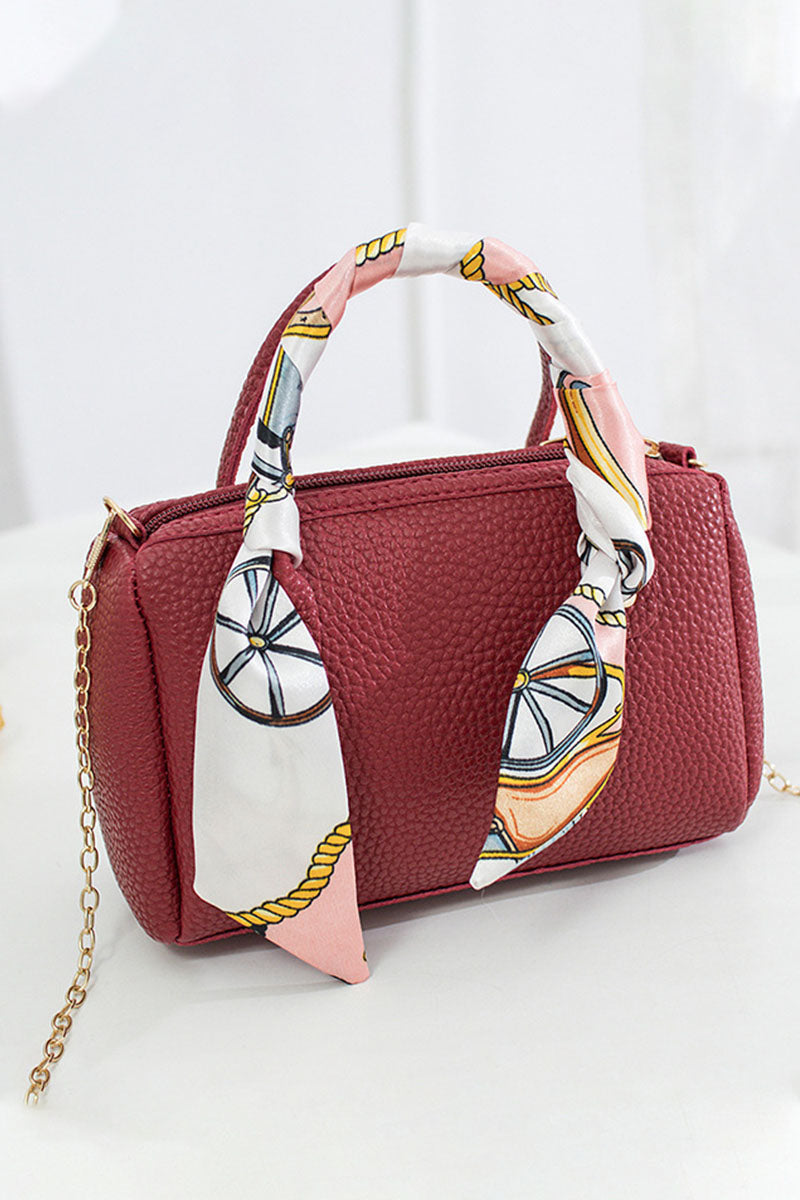 Fashion Solid Patchwork Chains Bags