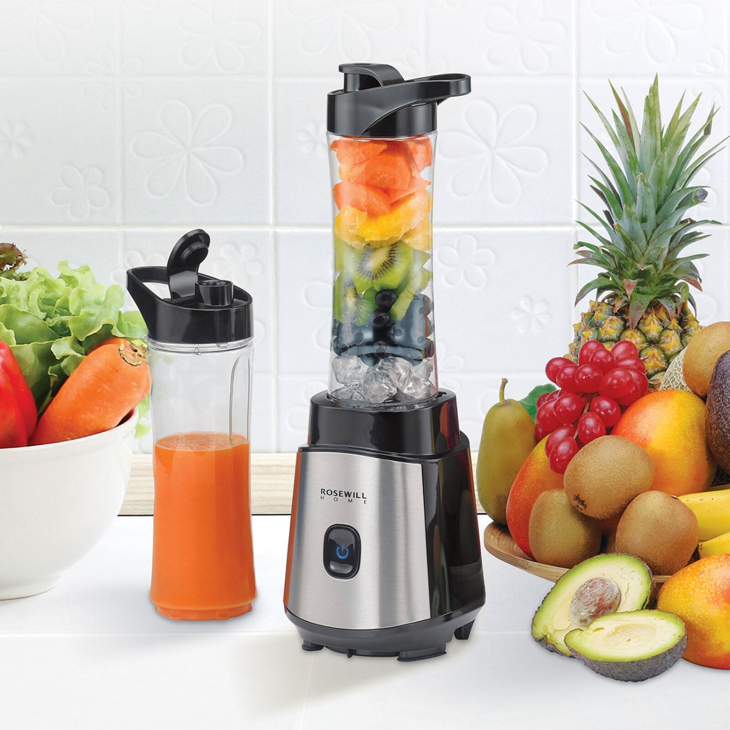 Maheswara Store USA Personal Portable Blender Smoothie Juice Shakes Mixer 2 Portable Bottle 300W BPA