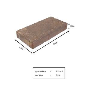 Oldcastle 8 in. x 4 in. x 1.25 in. Avondale Beige Concrete Holland Overlay Paver 10155279