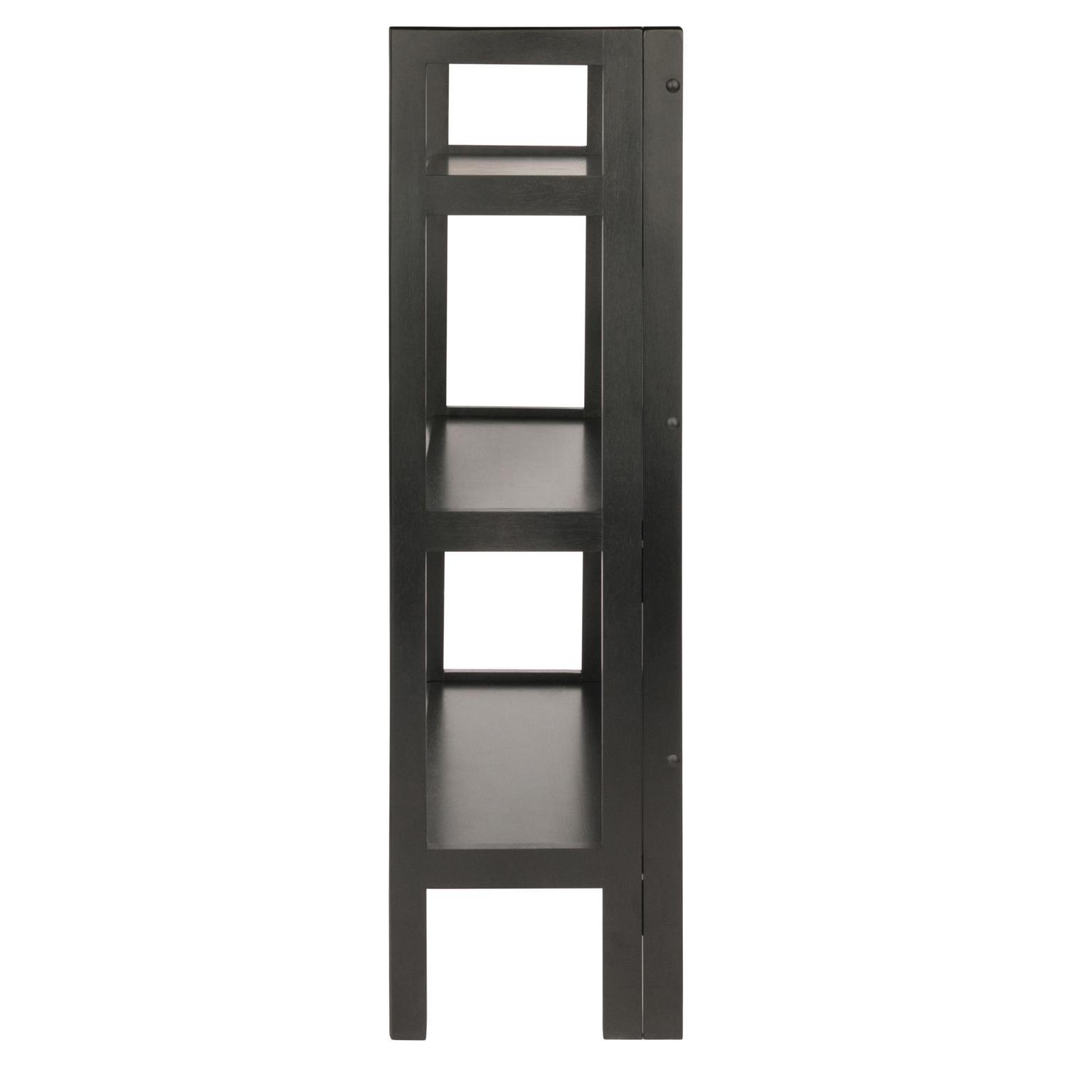 Winsome Wood Terry 3Tier Foldable Shelf Stackable Black Finish  Crowdfused