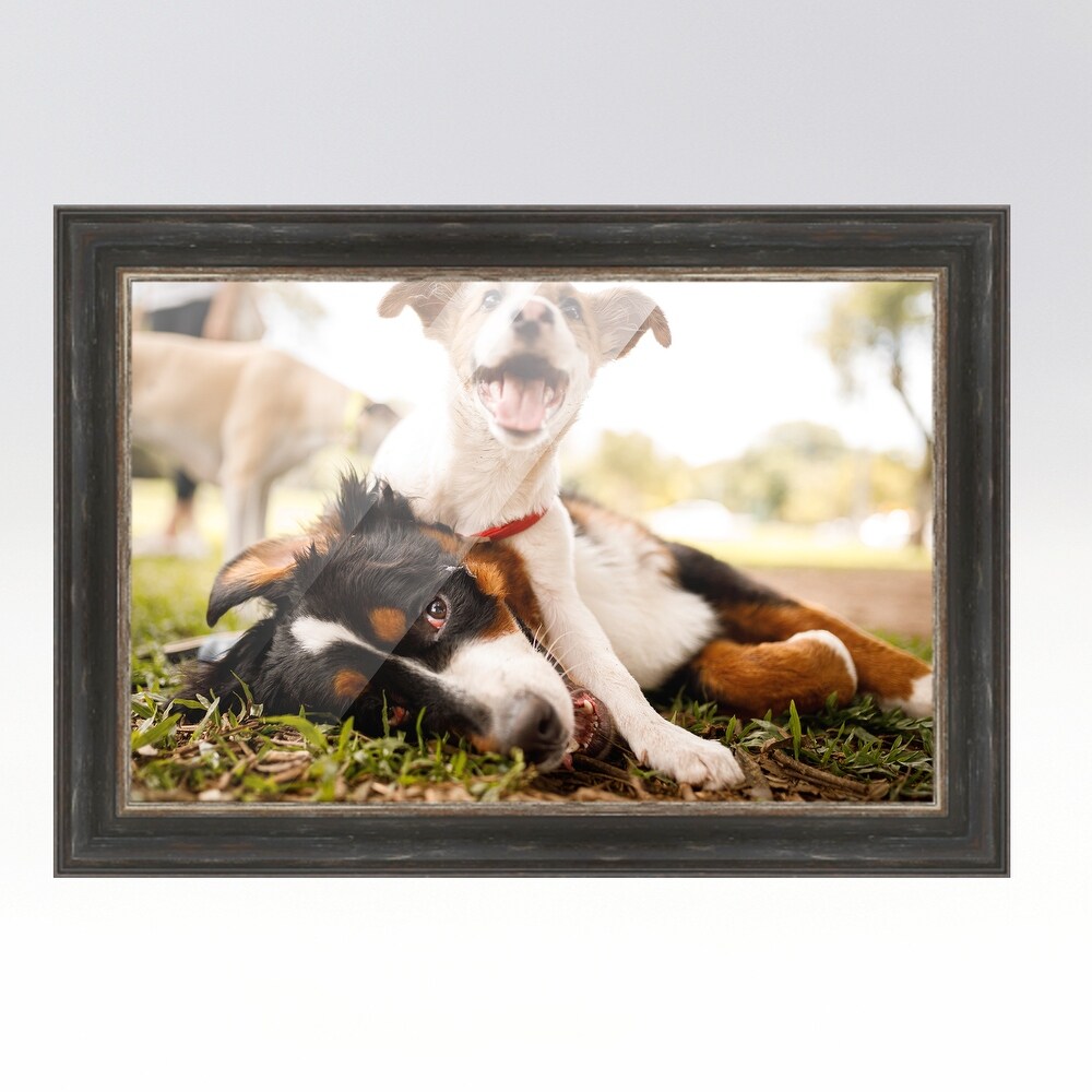 10x48 Black Picture Frame   Wood Picture Frame Complete with UV