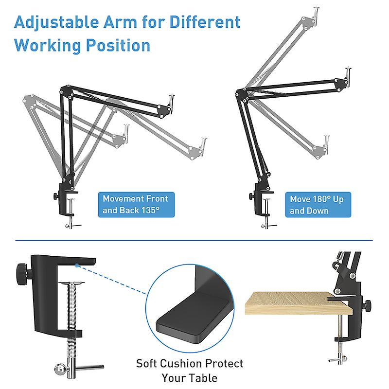 Photographic Lighting Stand ，long Arm Tripod For Led Ring Light With 1/4 Screw For Phone Ring Light For Laser Level