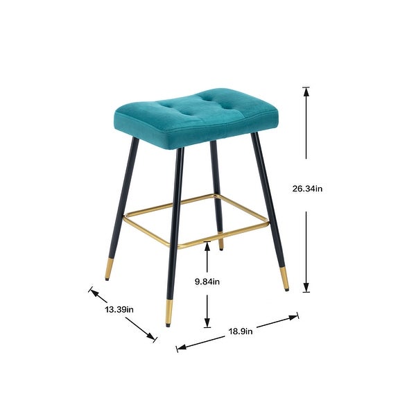 Vintage Backless Counter Height Counter and Bar Stools