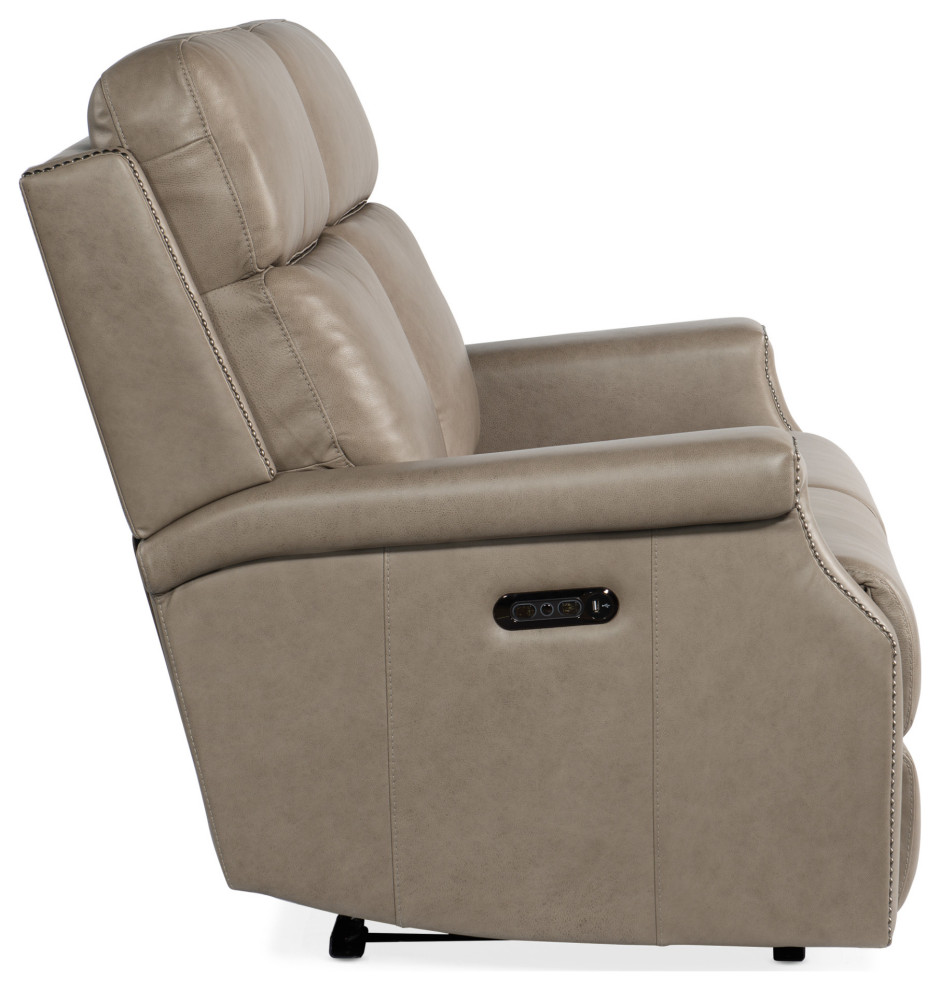 Hooker Furniture SS106 PHZ2 58 quotW Leather Sofa   Loveseats   by Buildcom  Houzz