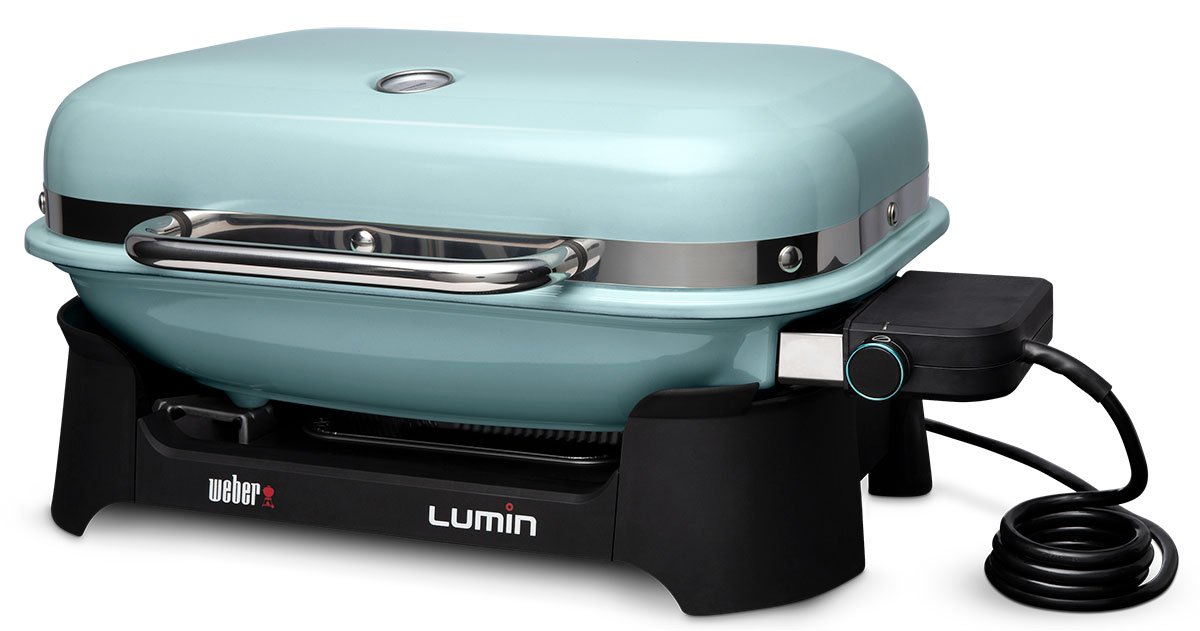 Weber Lumin Ice Blue Electric Grill