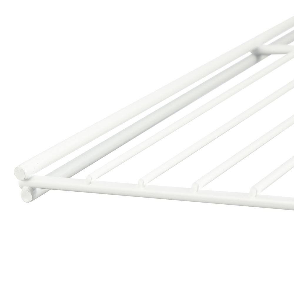 ClosetMaid ShelfTrack 12.25 in. D x 36.25 in. W x 3 in. H White Wire Book Shelf Steel Closet System 2283