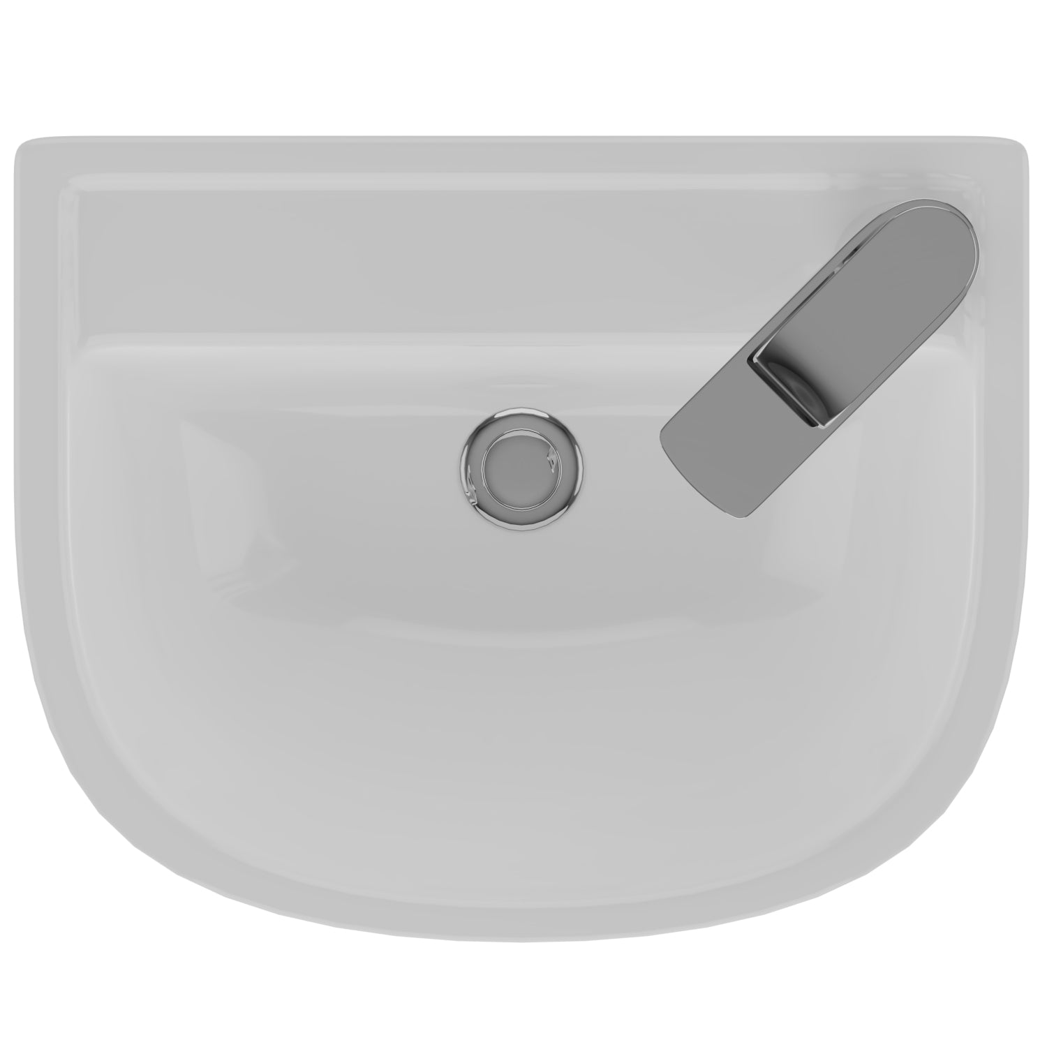 Compact 15″ Wall-Hung Basin