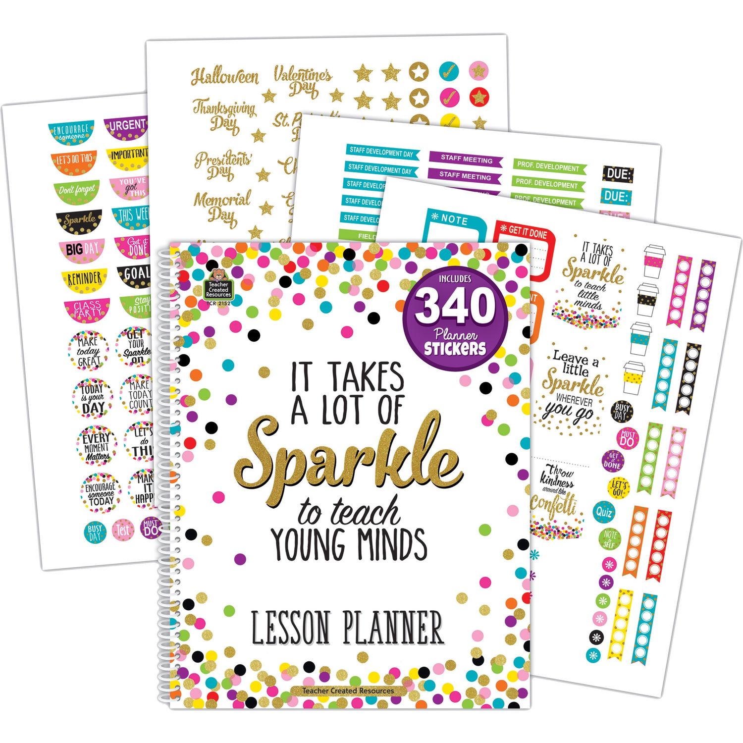 Confetti Lesson Planner by Teacher Created Resources TCR2152