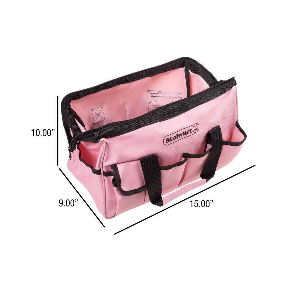 Stalwart Heat Treated Pink Tool Set with Carrying Bag (123-Piece ) HW5500051