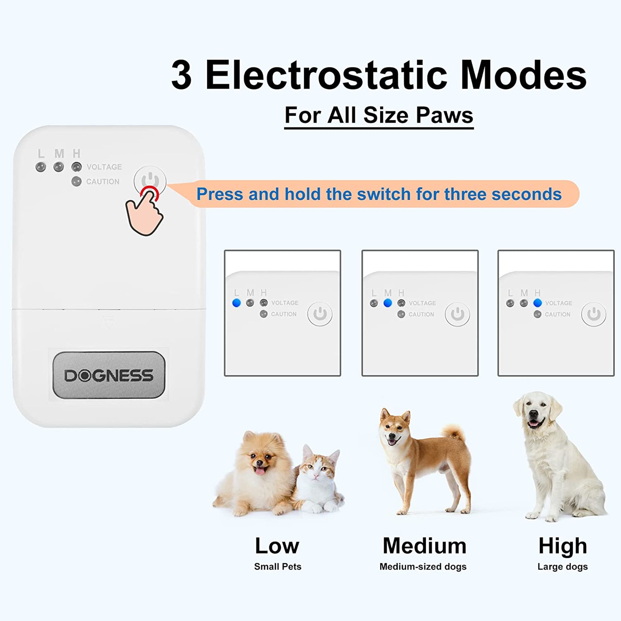 Dogness Short Multicolored Geometric Electronic Pet Training Mat， 31.5