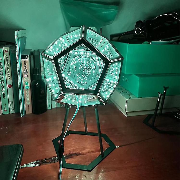 Miman Infinity Dodecahedron Led Night Light For Party， Furniture Decoration Table Lamp