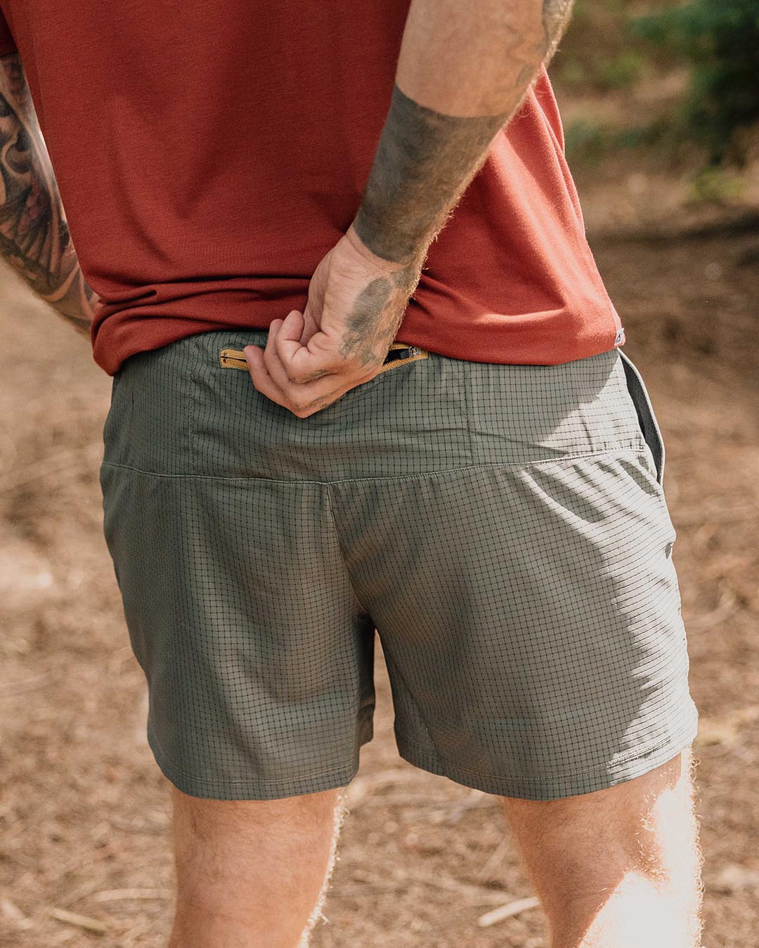 Descent Trail Recycled Shorts - Dusty Olive