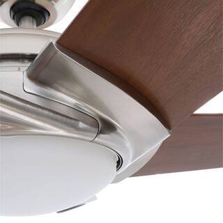 Casablanca Stealth DC 54 in. Indoor Brushed Nickel LED Ceiling Fan with Remote 59164