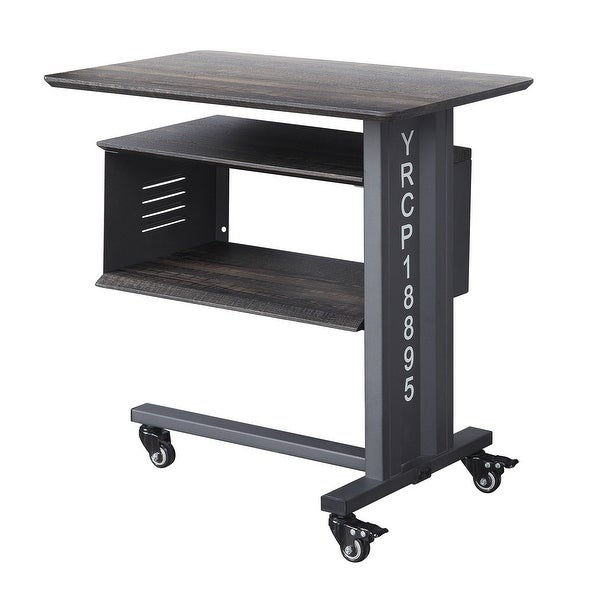 Side Table，Cargo Accent Table Wall Shelf，Gunmetal