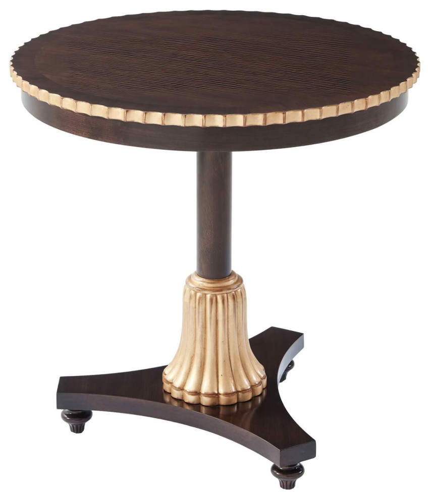 Regency Pedestal Side Table   Traditional   Side Tables And End Tables   by English Georgian America  Houzz