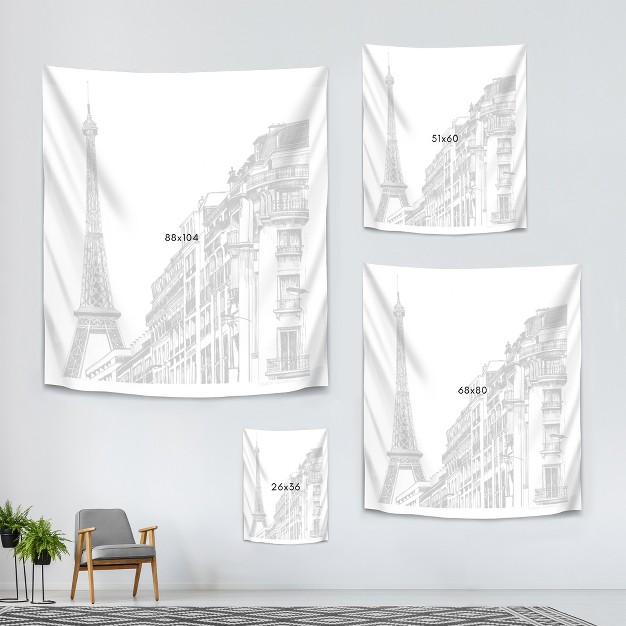 Americanflat Minimalist Modern Paris By Claudia Libenberg Wall Tapestry