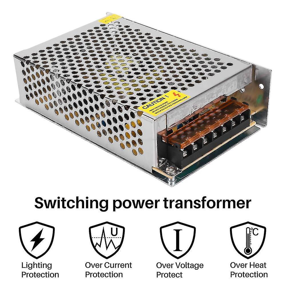 Dc 12v 10a 120w Switching Power Supply Regulated Transformer / Safety Designed Aluminum Power Trans