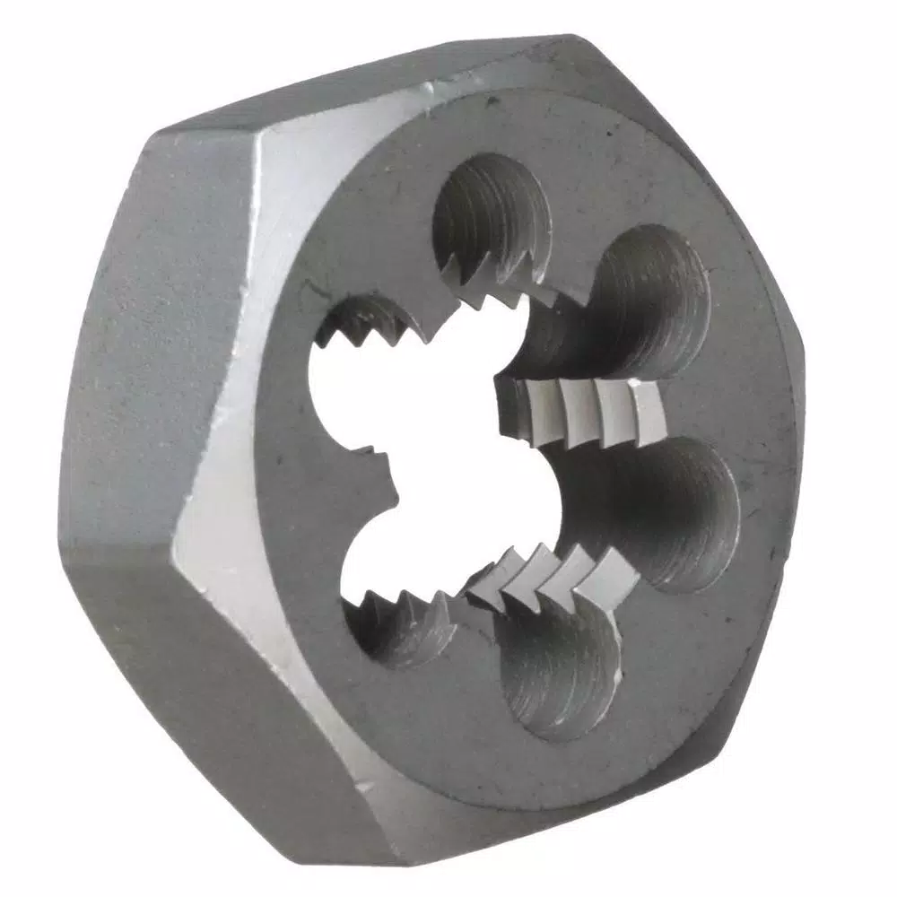 Drill America 1-1/2 in. and#8211; 12 in. Carbon Steel Hex Rethreading Die and#8211; XDC Depot