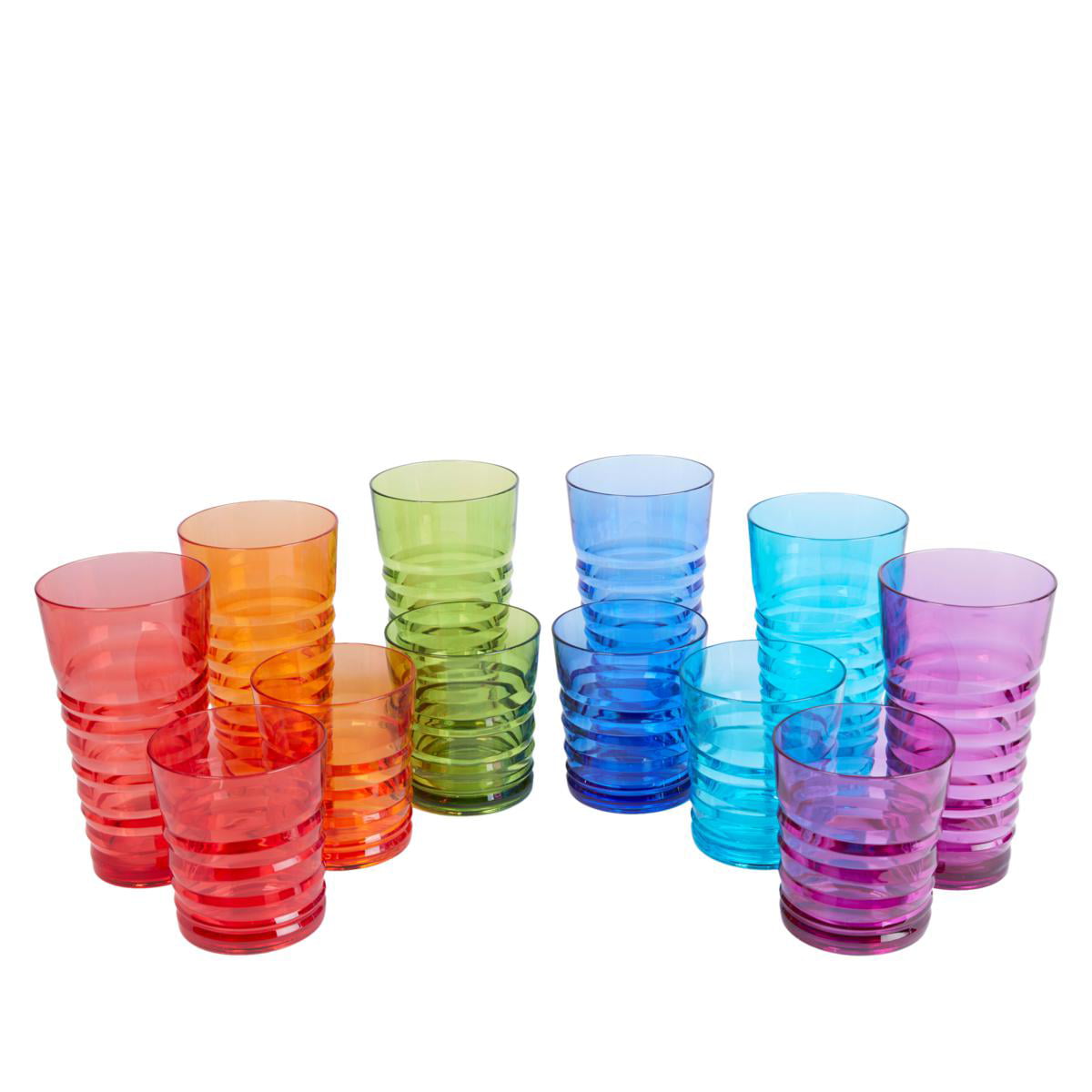 Kitchen HQ 12-piece Tritan™ Tumbler Set Open Box