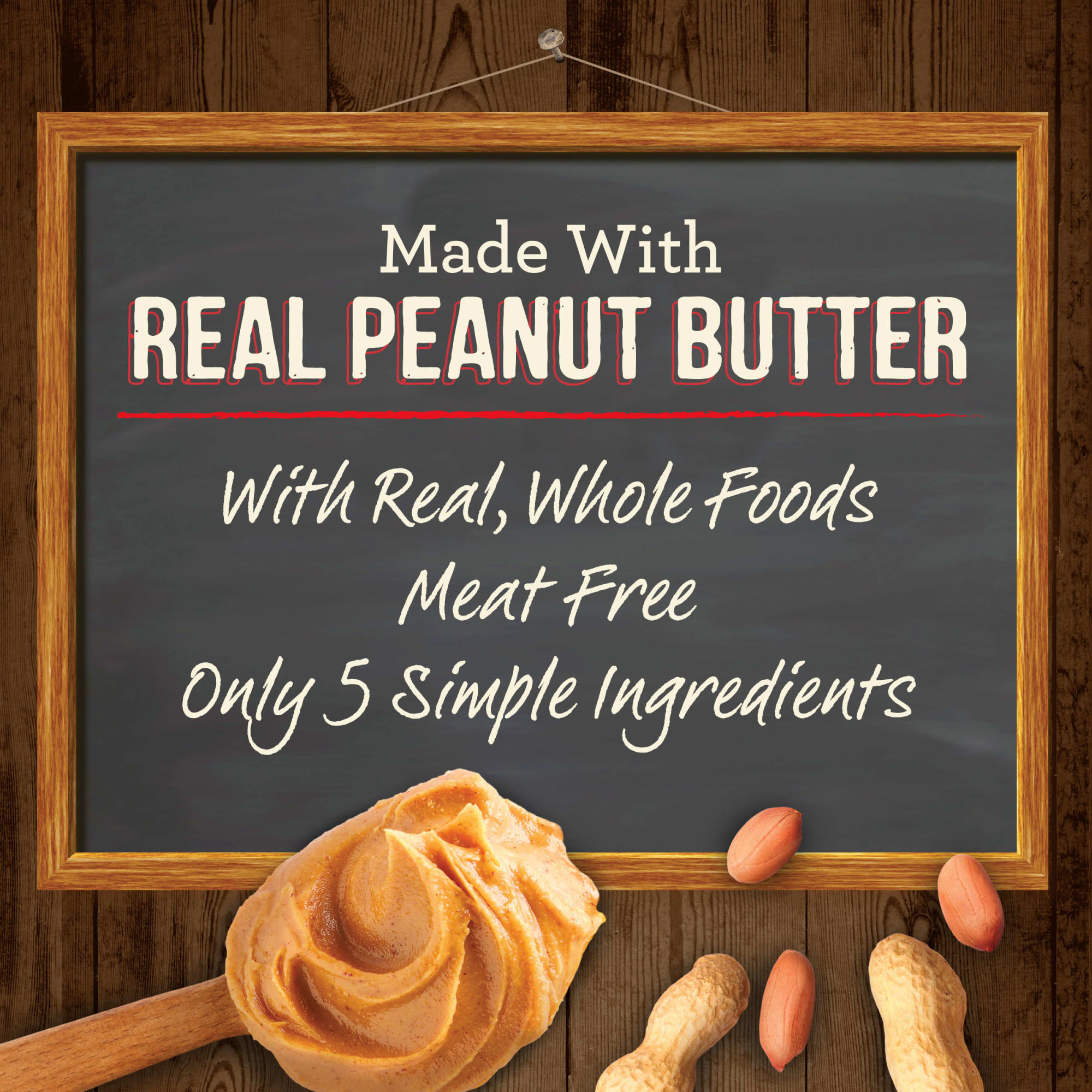 Merrick Oven Baked Pawsome Peanut Butter with Real Peanut Butter Treats for Dogs， 11 oz.