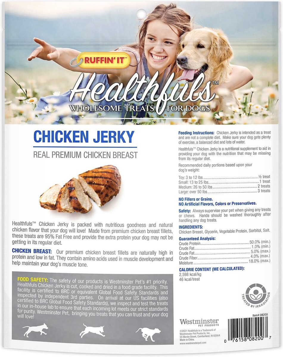 RUFFIN' IT Healthfuls Chicken Jerky Dog Treats