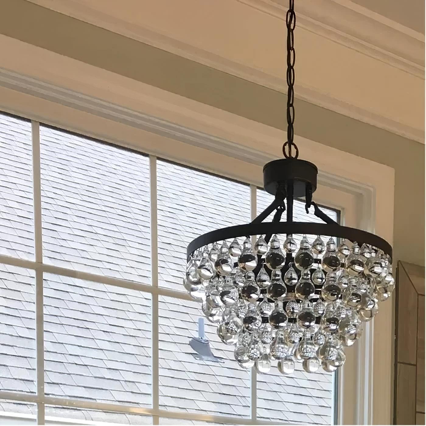 Unique Tiered Crystal Chandelier