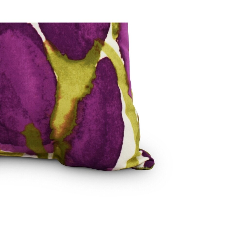 Sunset Tulip 20 inch Floral Decorative Outdoor Pillow