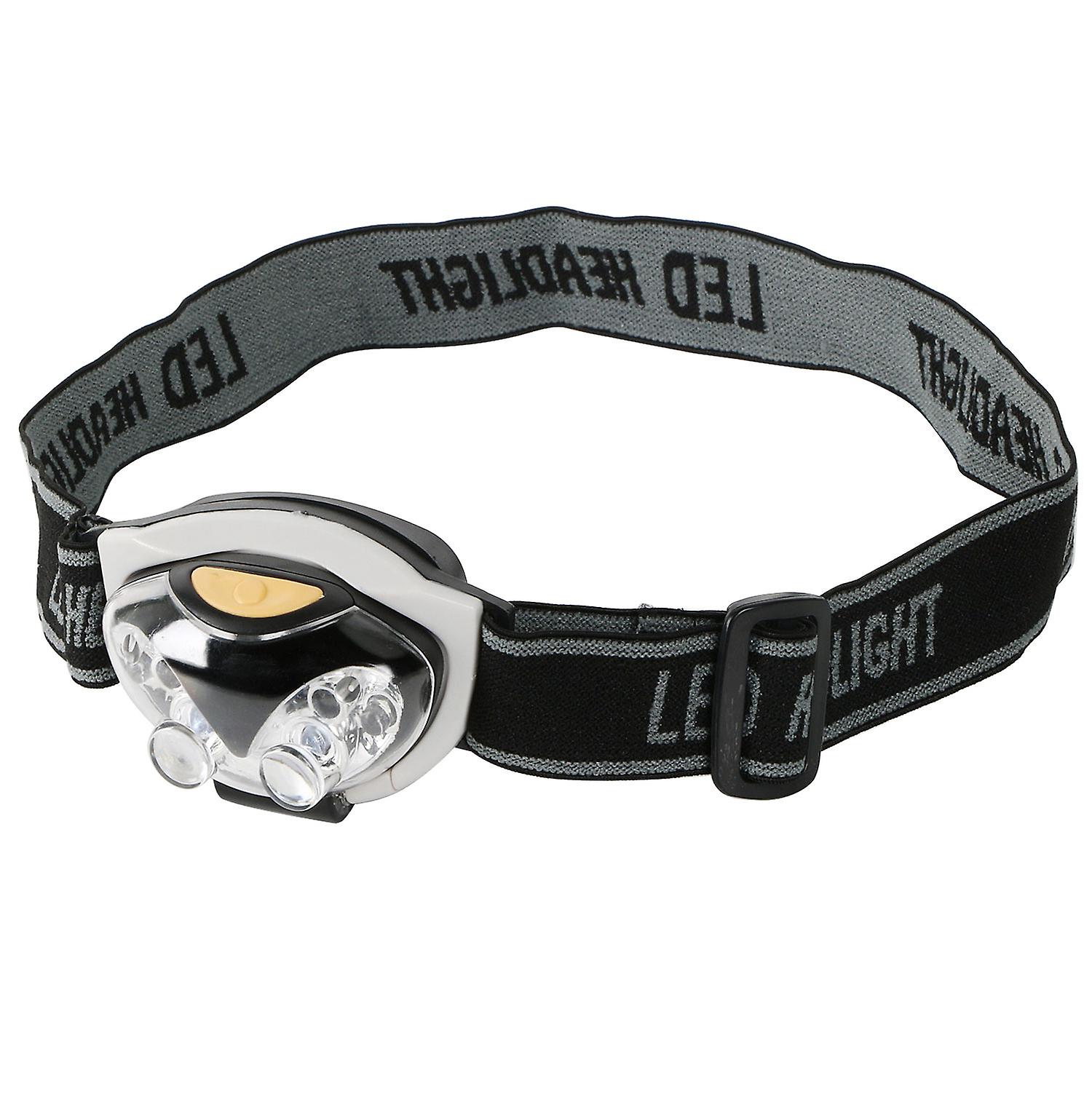 TRIXES 6 LED Adjustable Headband Light Camping Walking Hands Free Safety Torch - Perfect for Running， Cycling， Hiking， R