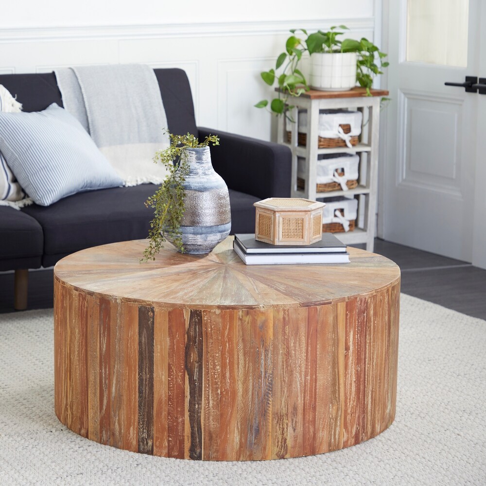 Brown Reclaimed Wood Handmade Coffee Table