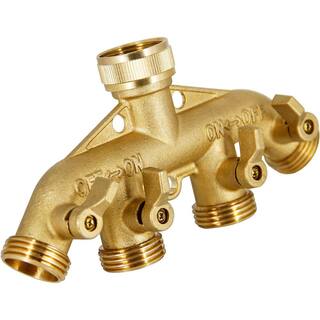 Cubilan 4 Way Brass Hose Splitter 34