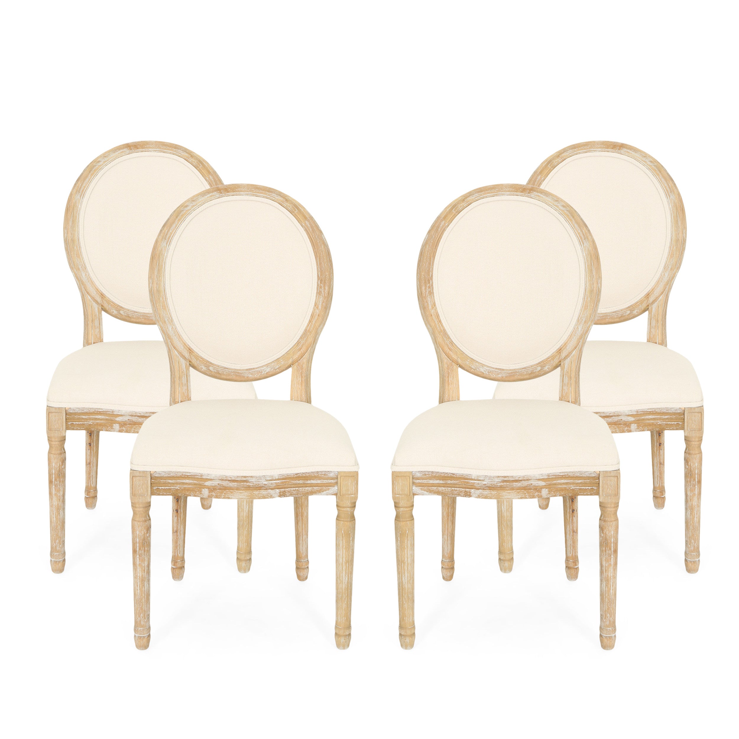 Lariya French Country Dining Chairs (Set of 4)