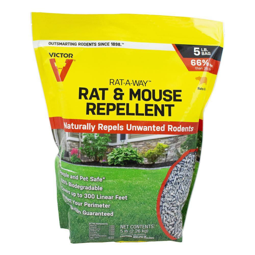 Victor Rat-A-Way 5 lbs. Rat and Mouse Repellent Granules M8075