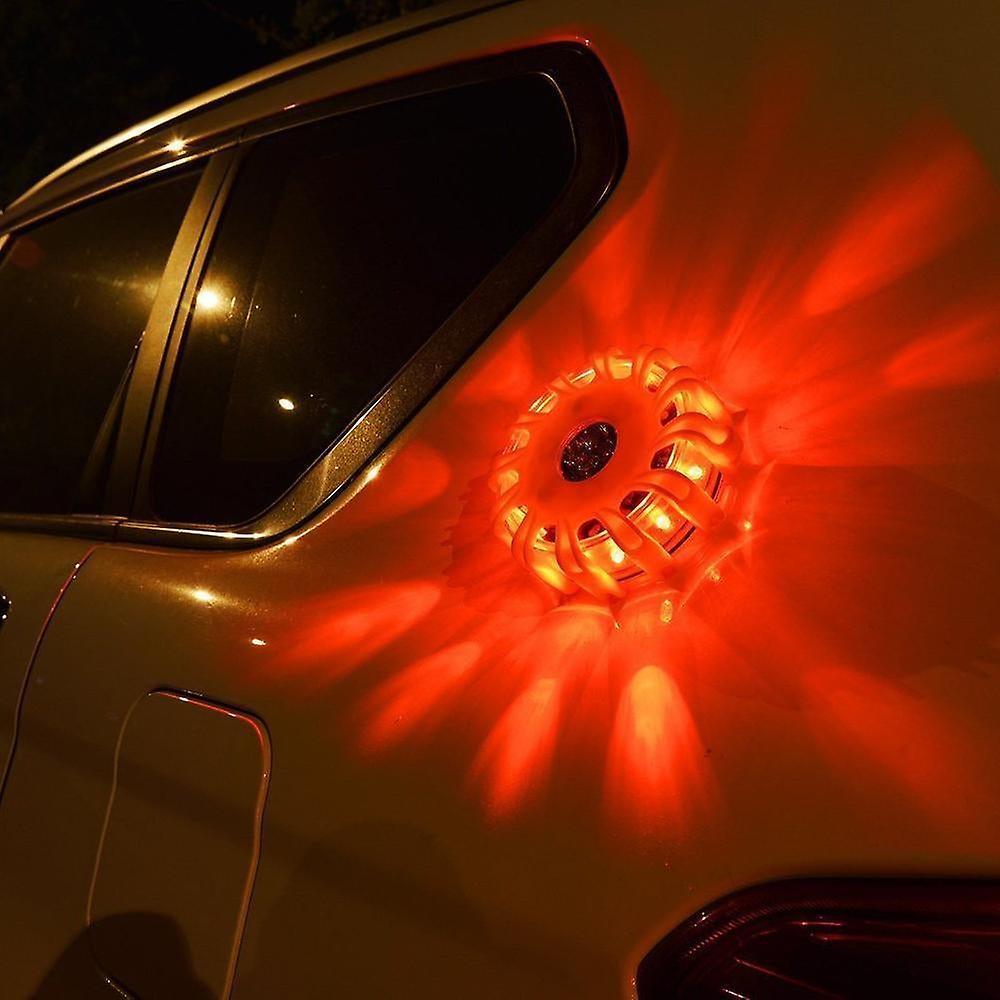 Led Road Flares Emergency Disc Beacon Roadside Safety Light