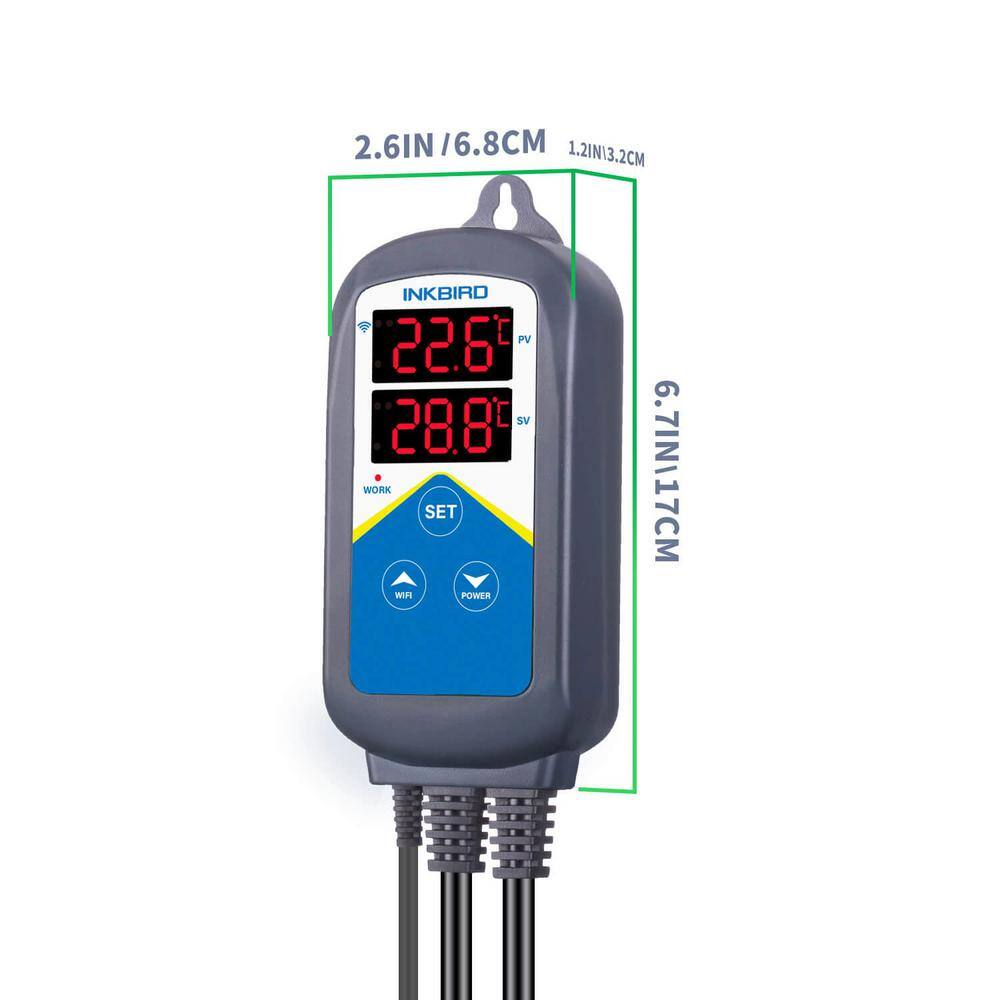 INKBIRD Wi-Fi Aquarium Temperature Controller with Waterproof Sensor ITC-306A