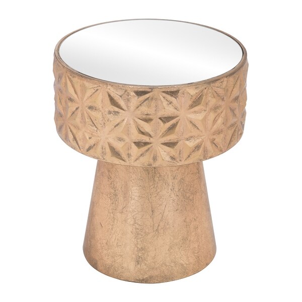 Aztec Side Table Gold - 15.7