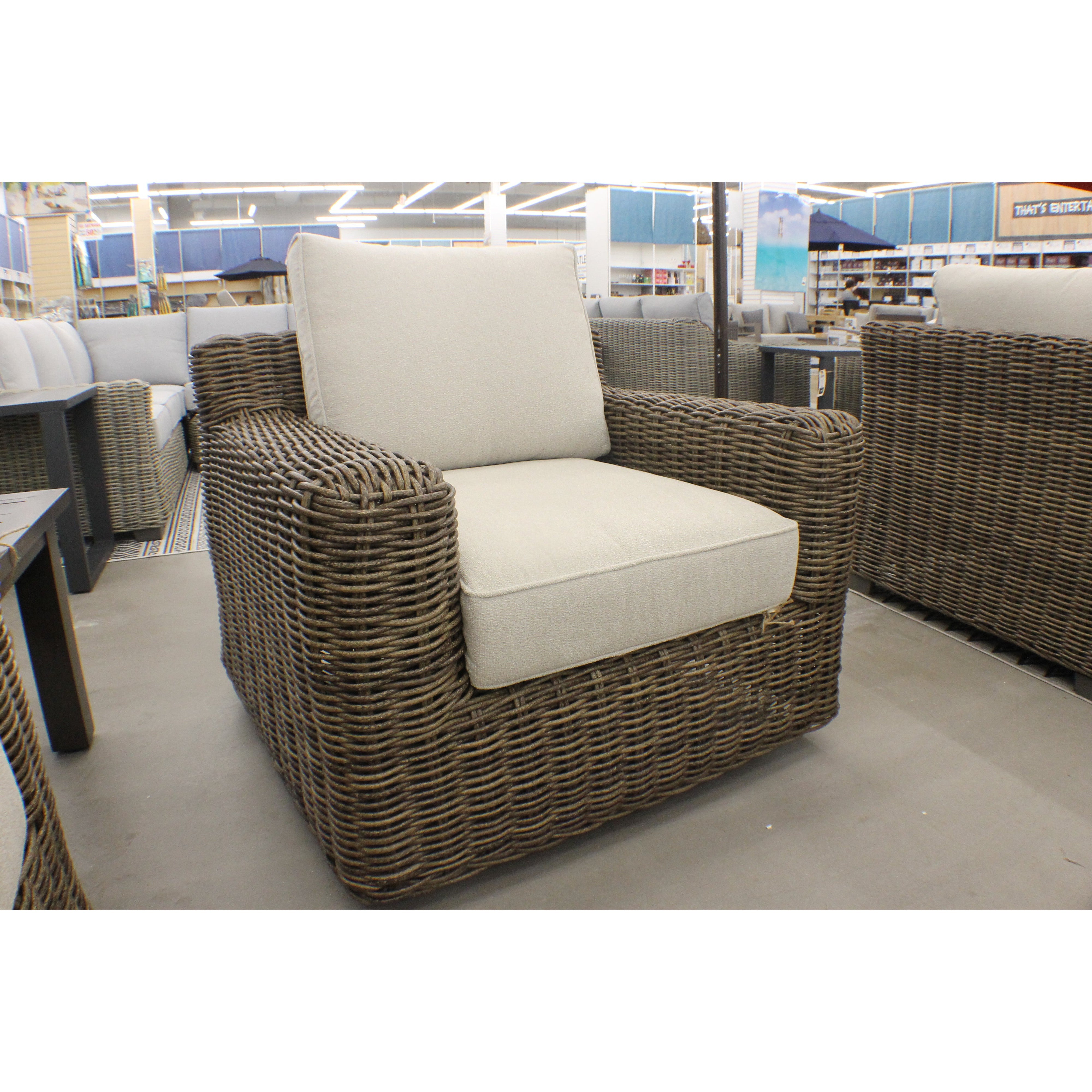 Carmel Brown 3pc Outdoor Seating Set with LUX Heavy Weave