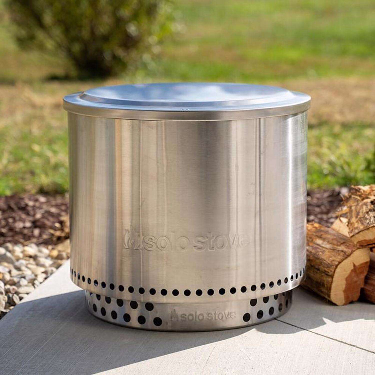 Solo Stove Bonfire Stainless Steel Bonfire Lid 1.5 in. H X 19.43 in. W X 19.43 in. D