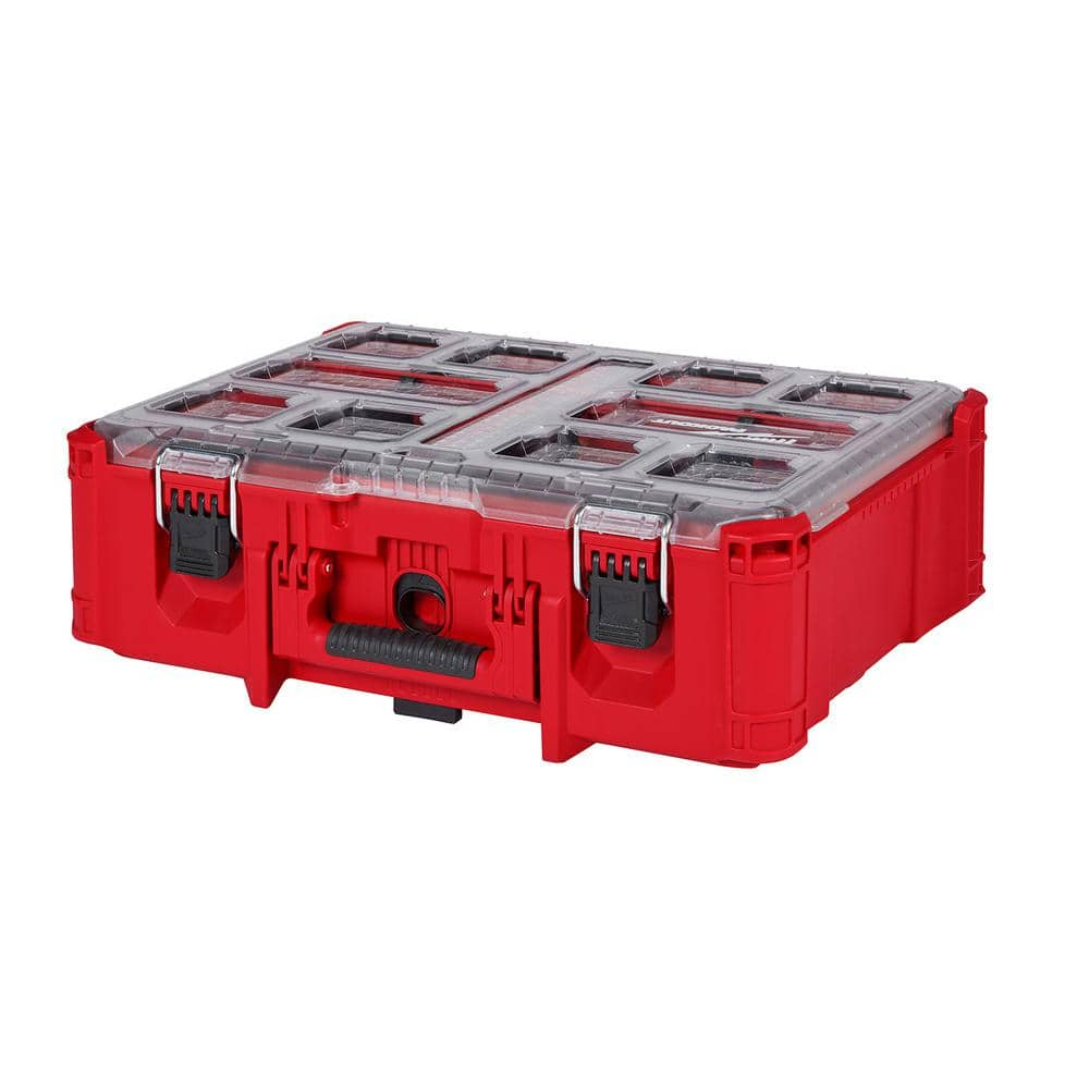 Milwaukee PACKOUT 20 in. Deep Organizer with 6 Compartments and Quick Adjust Dividers 48-22-8432