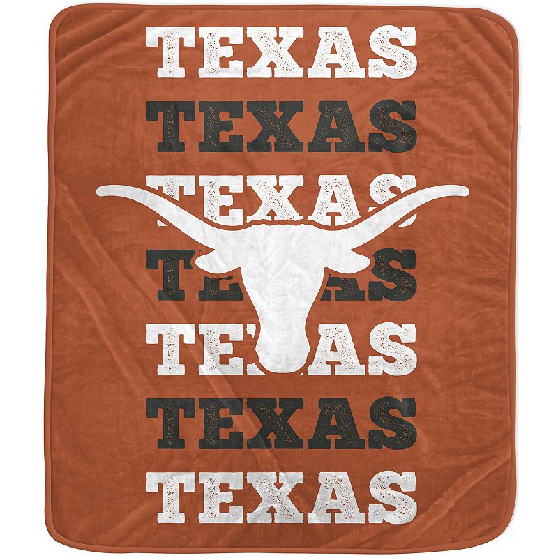 Pegasus Texas Longhorns 60'' x 70'' Logo Wordmark Plush Blanket