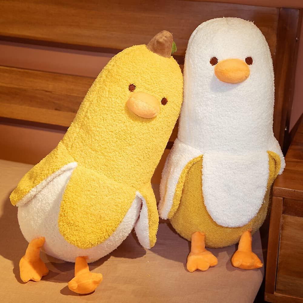 Cute Banana Duck Plush Soft Toys， Soft Long Body Hugging Pillow Gifts， Cozy Duck Plushie Stuffed Animal For Girls And Boys