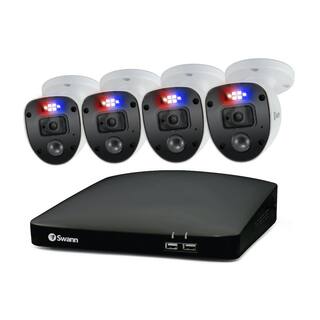 Swann 8-Channel 1080p 1TB Surveillance Camera System with 4 Wired Bullet Enforcer Cameras SWDVK-846804SL