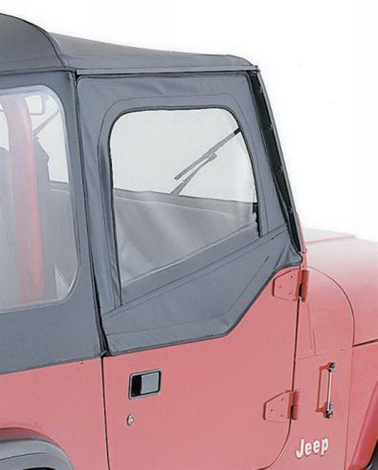 Rampage Products 89615 Factory Replacement Door Skins (for Soft Upper Doors) for 1987-1995 Jeep Wrangler YJ， Black Denim