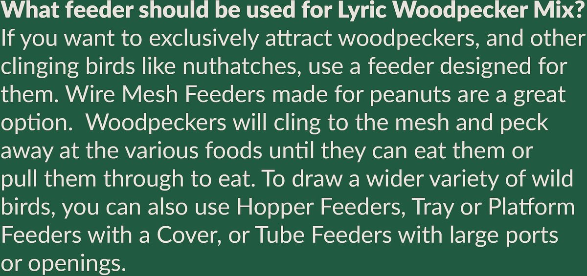 Lyric Woodpecker No Waste Mix Wild Bird Food