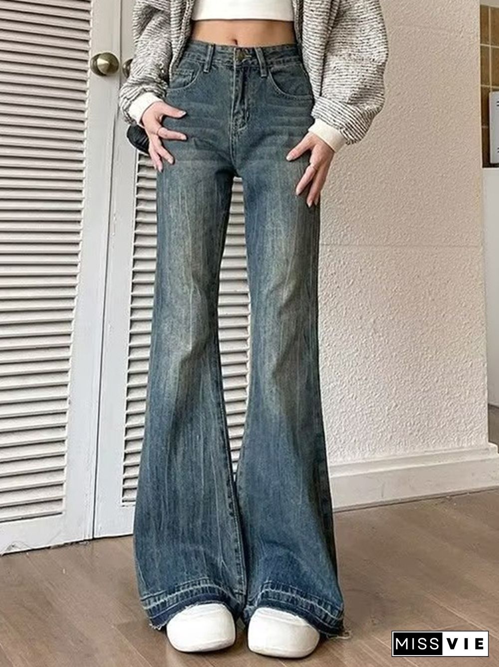 Vintage High Rise Flare Jeans