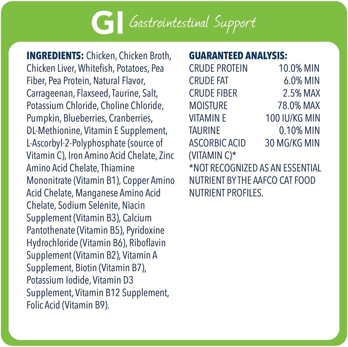 Blue Buffalo Natural Veterinary Diet GI Gastrointestinal Support Grain-Free Wet Cat Food