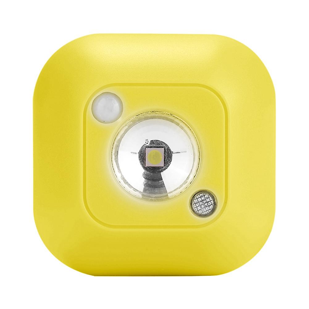 0.2W Light Control LED Light Human Body Sensor Night Lamp for Home Room Cabinet Indoor Yellow