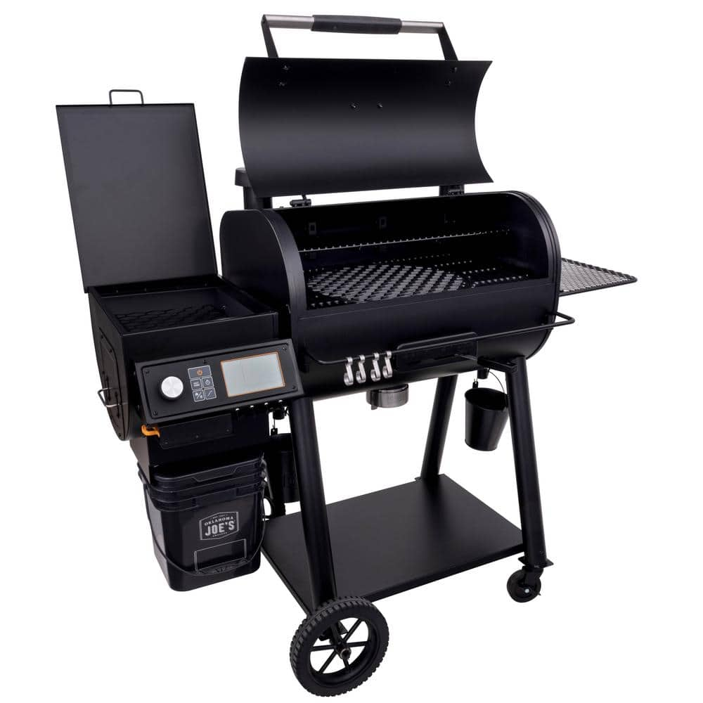 OKLAHOMA JOE'S Rider 900 DLX Pellet Grill and Smoker in Black with 906 sq. in. Cooking Space 22202149